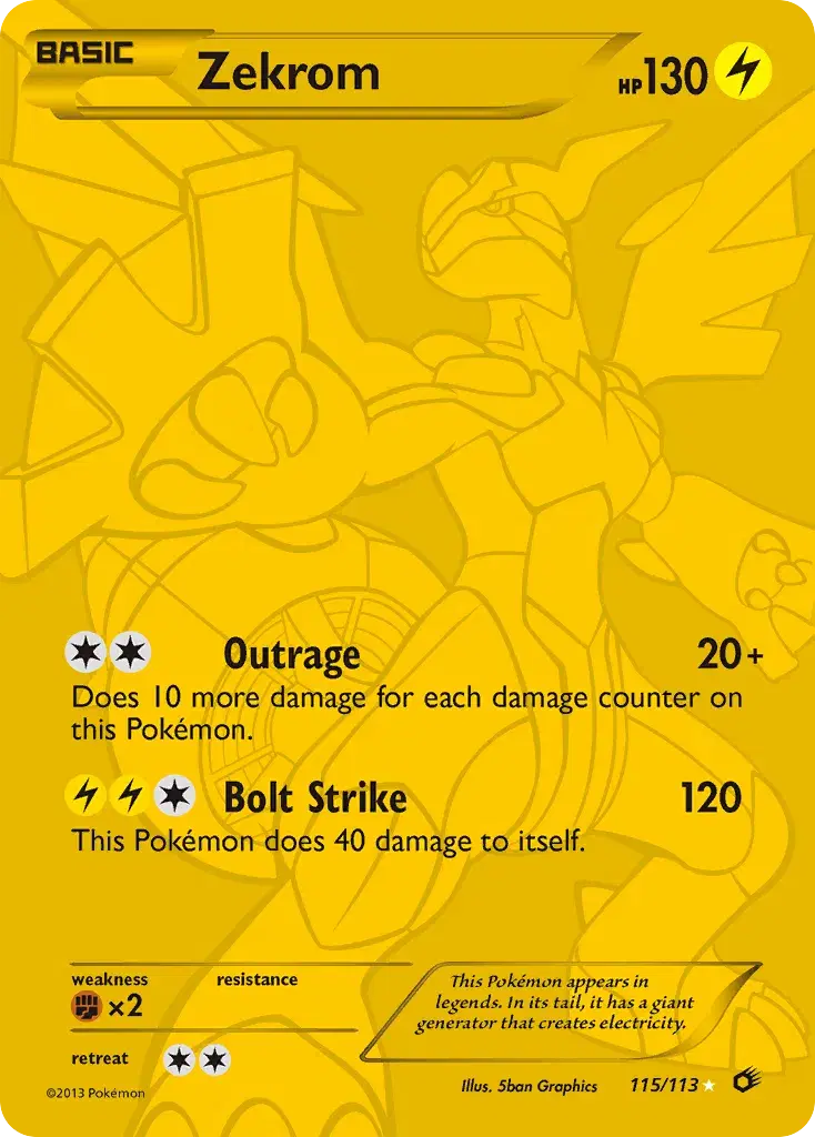 Zekrom Legendary Treasures 115