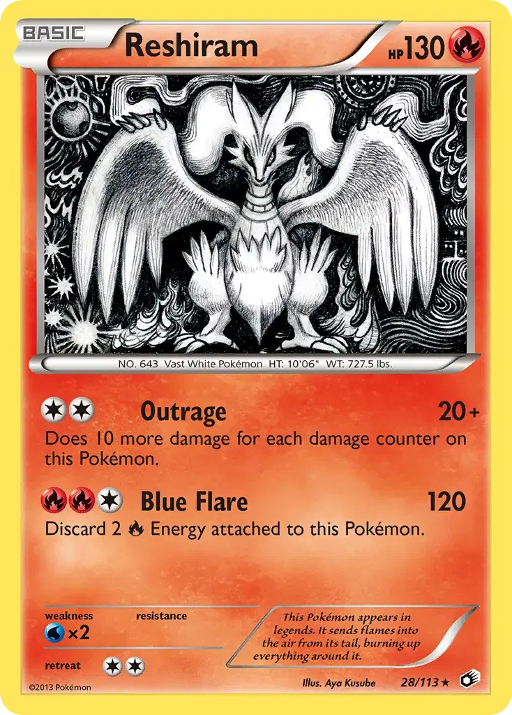 Reshiram Legendary Treasures 28