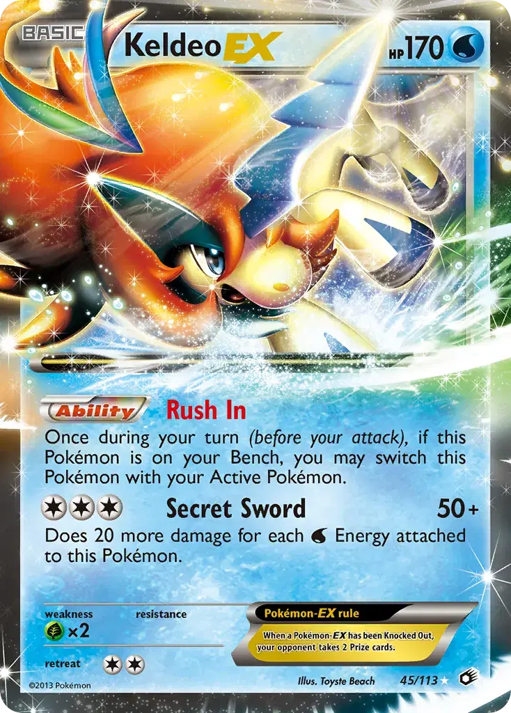 Keldeo-EX Legendary Treasures 45