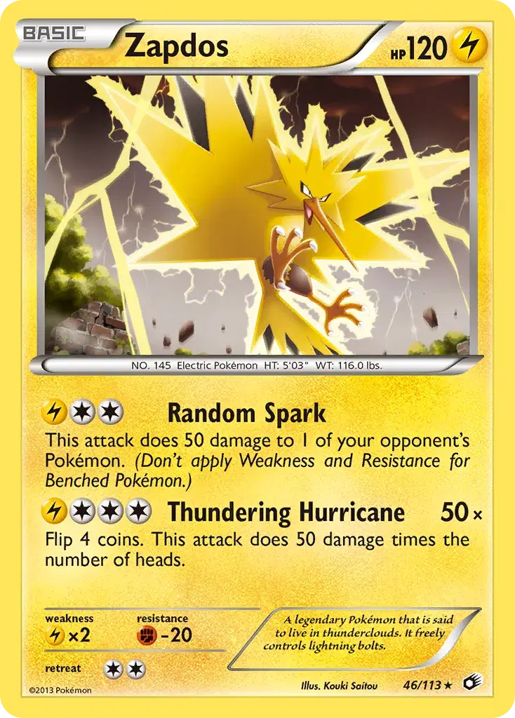 Zapdos Legendary Treasures 46