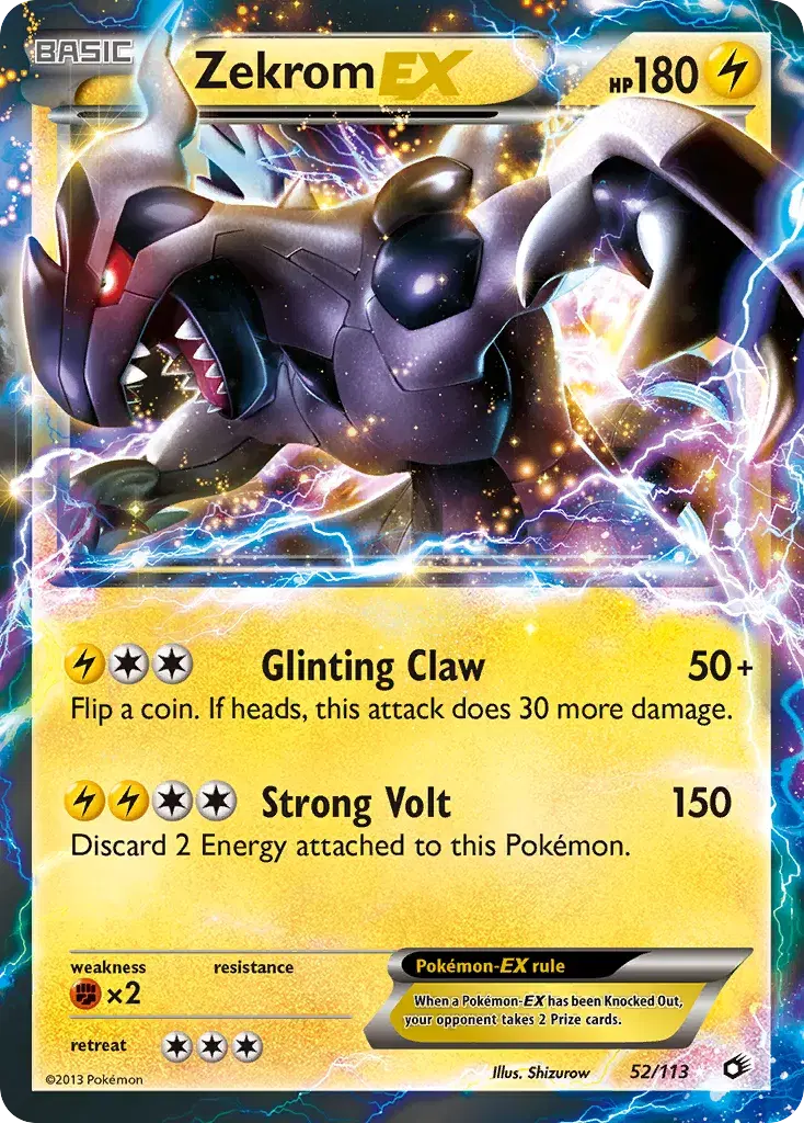 Zekrom-EX Legendary Treasures 52