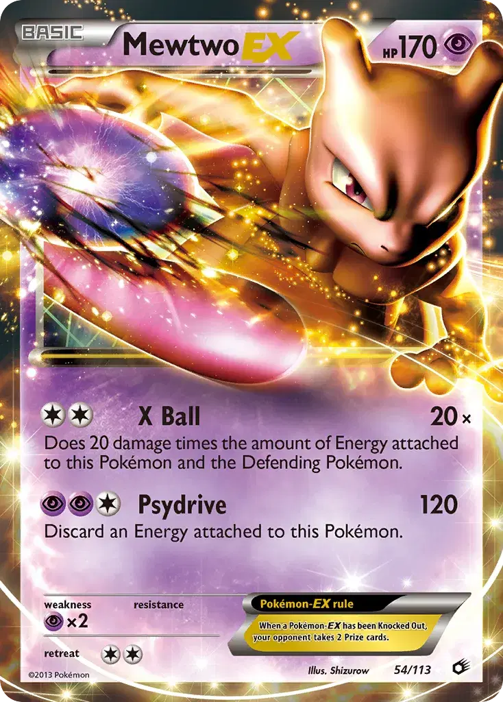 Mewtwo-EX Legendary Treasures 54