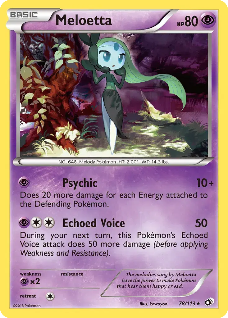 Meloetta Legendary Treasures 78
