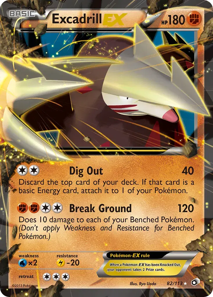 Excadrill-EX Legendary Treasures 82