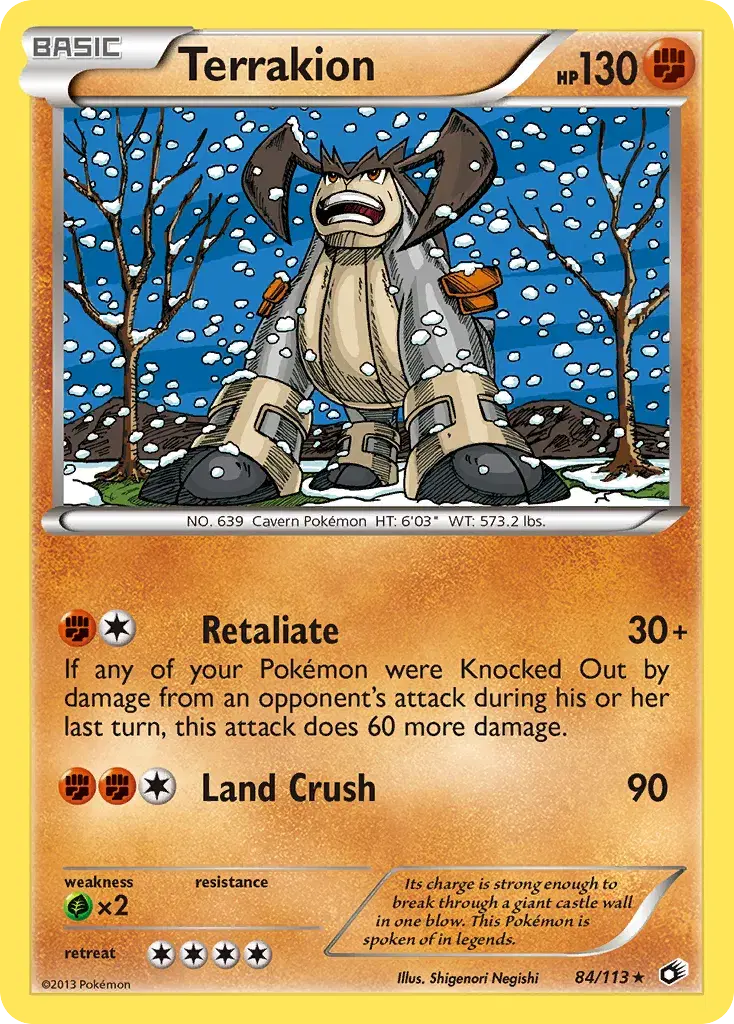 Terrakion Legendary Treasures 84