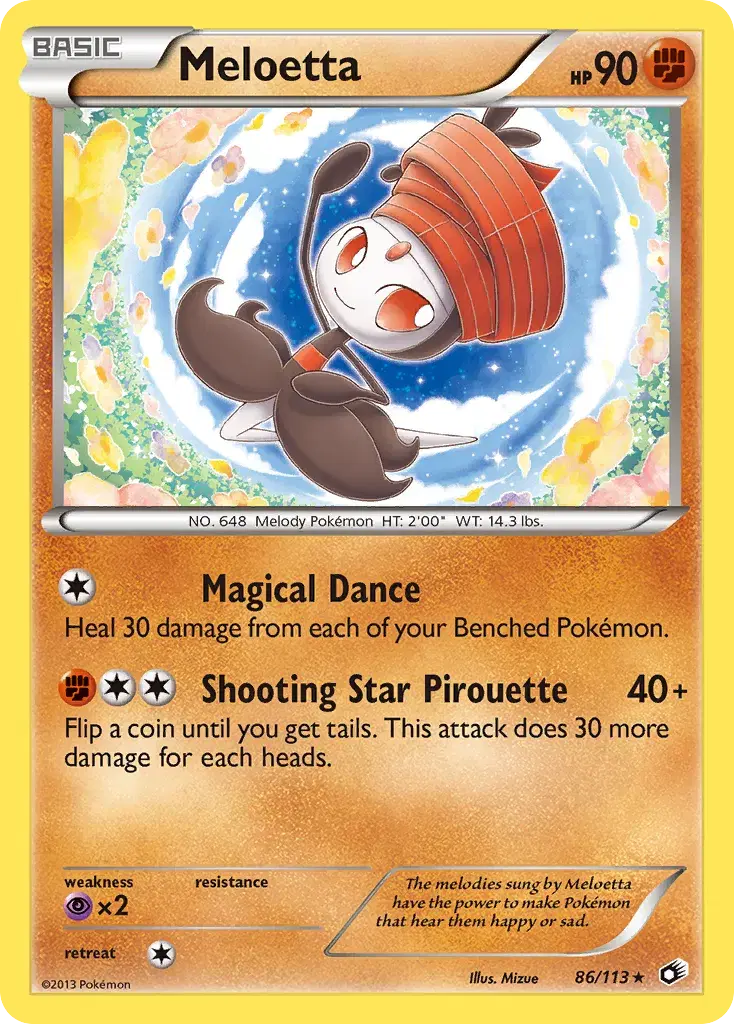 Meloetta Legendary Treasures 86
