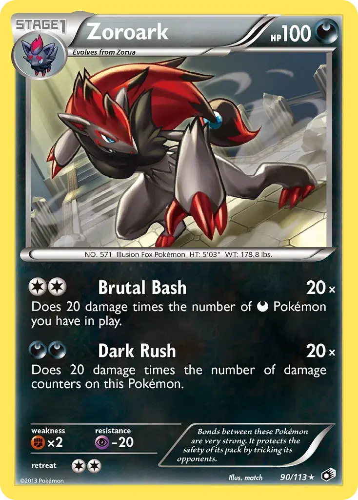 Zoroark Legendary Treasures 90