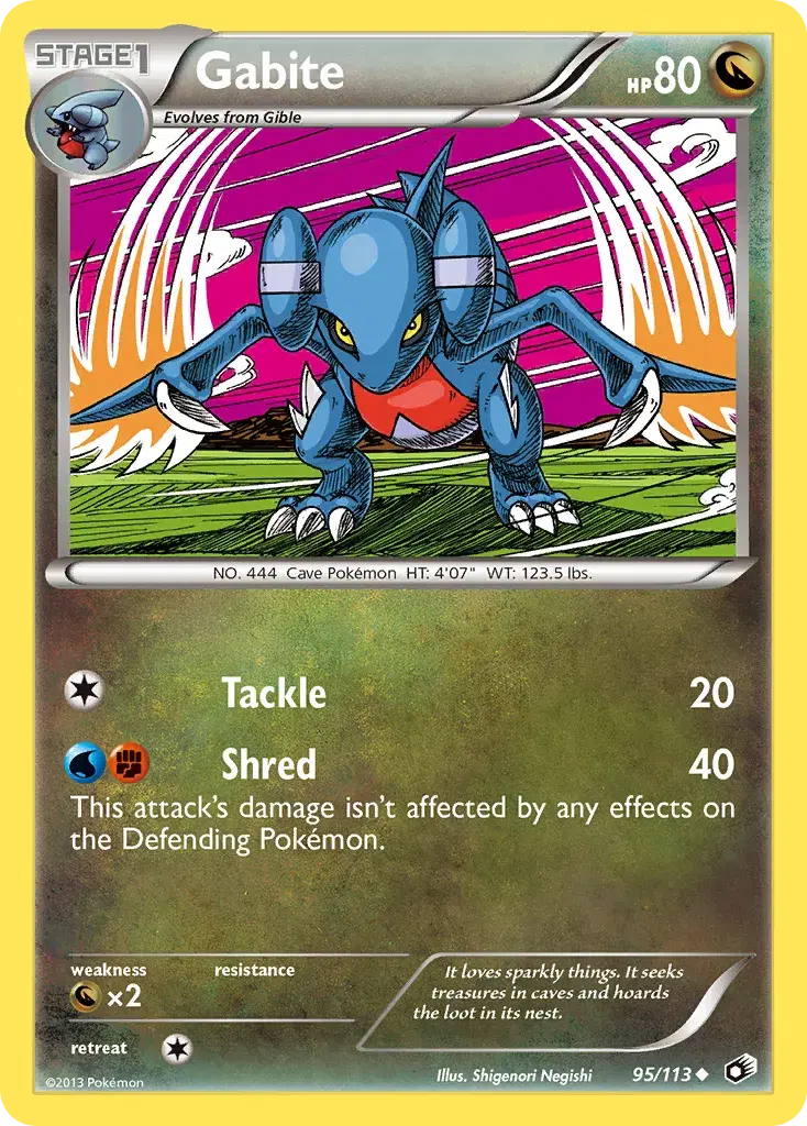 Gabite Legendary Treasures 95