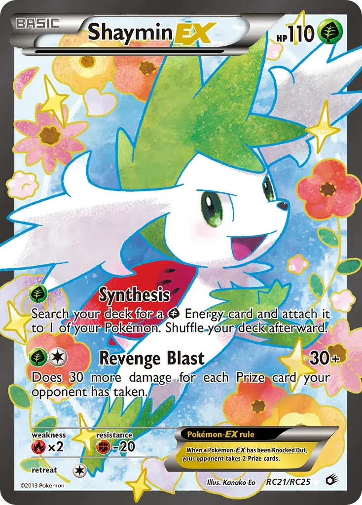 Shaymin-EX Legendary Treasures RC21