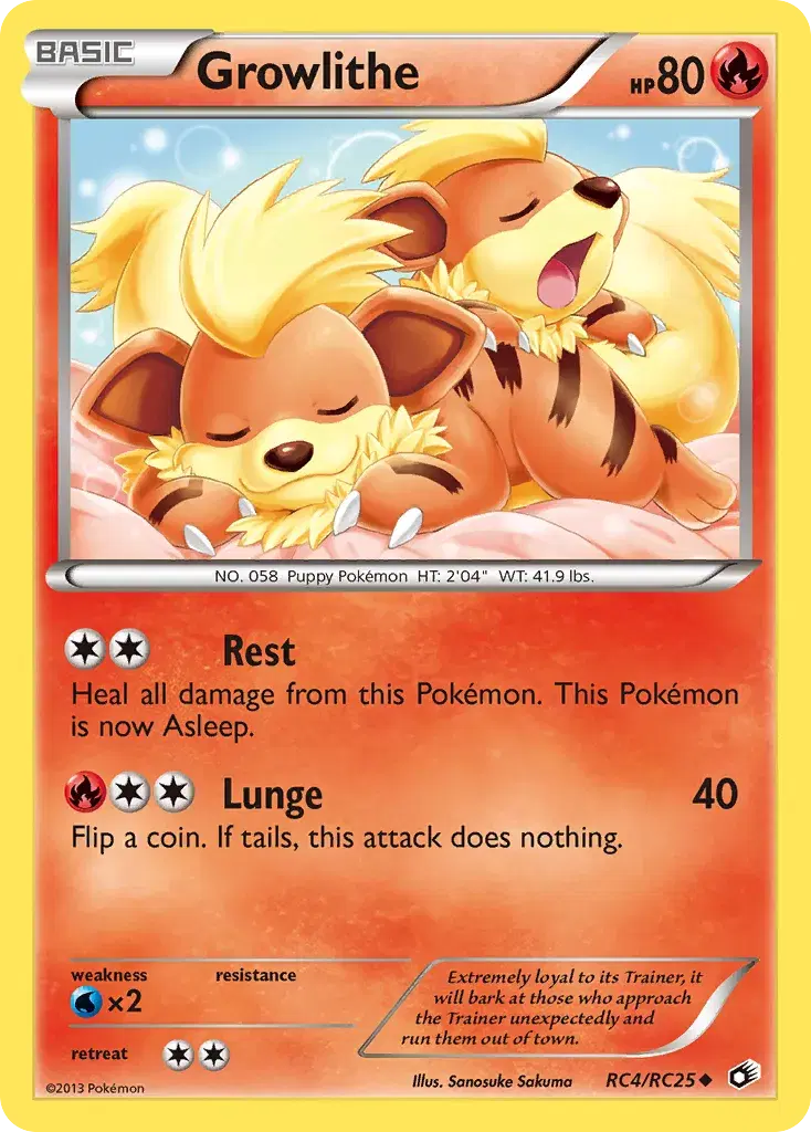 Growlithe Legendary Treasures RC4