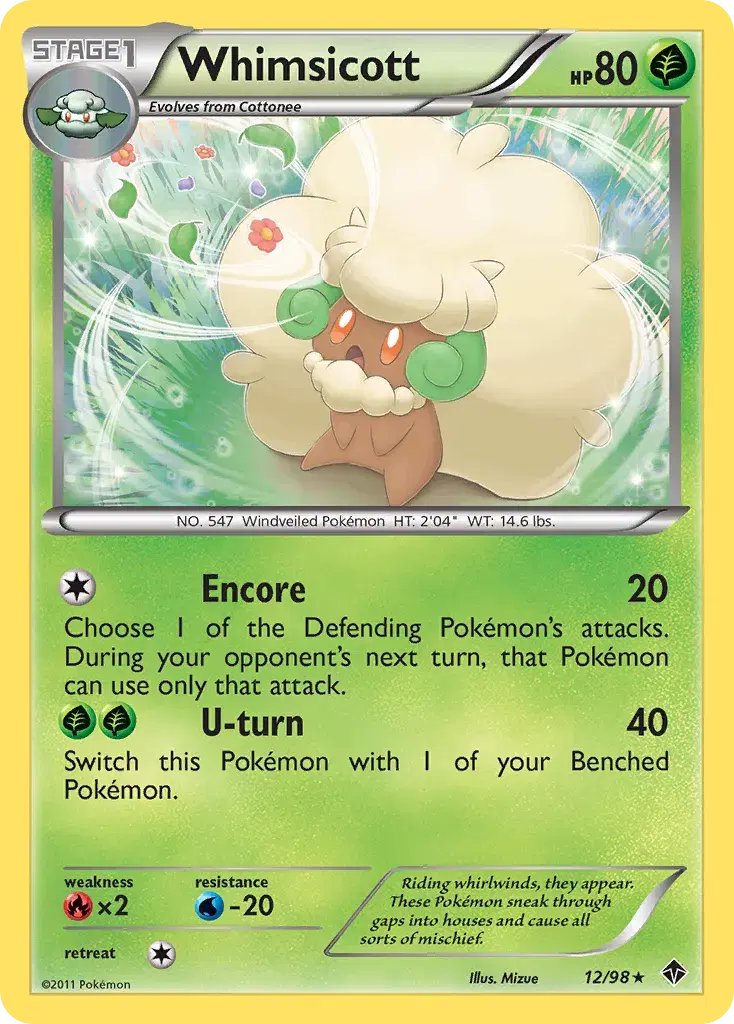 Whimsicott Emerging Powers 12