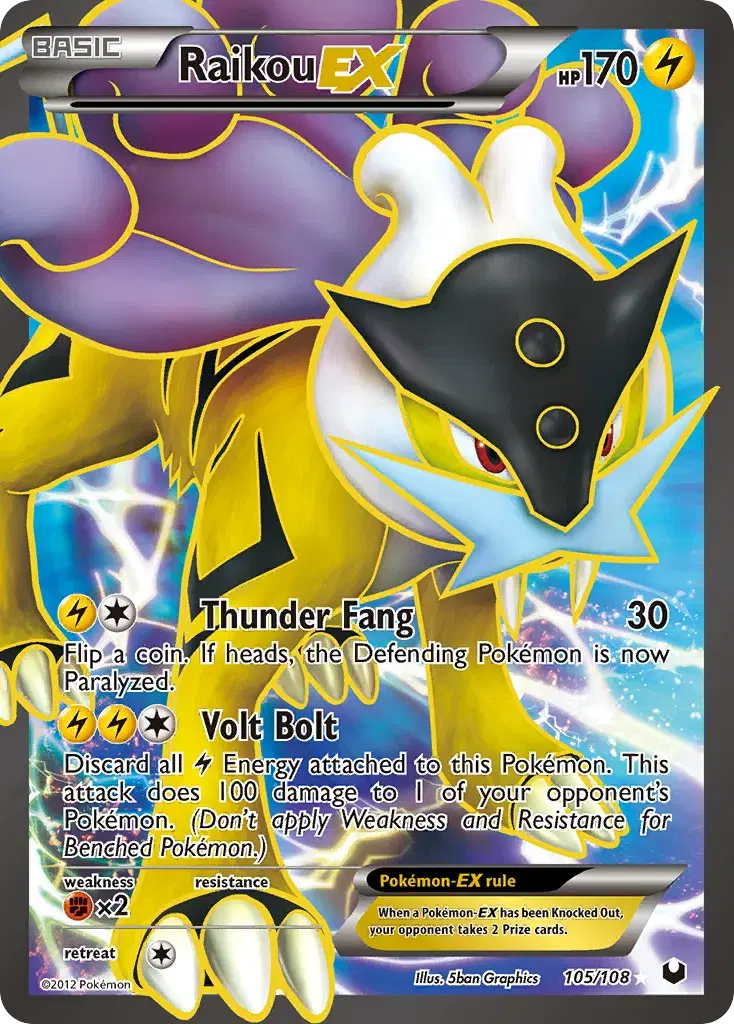 Raikou-EX Dark Explorers 105