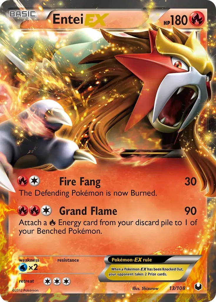 Entei-EX Dark Explorers 13