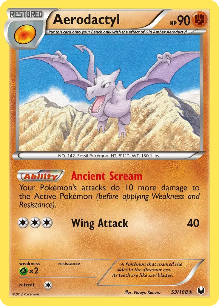 Aerodactyl Dark Explorers 53