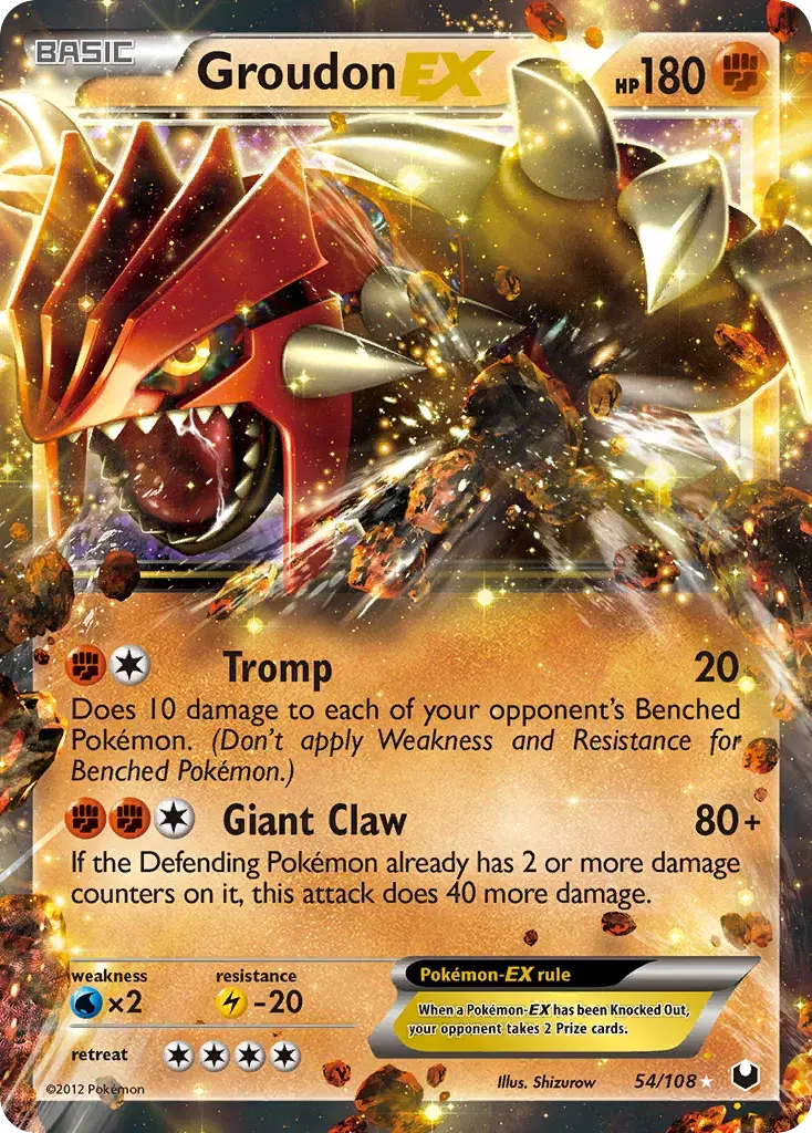 Groudon-EX Dark Explorers 54