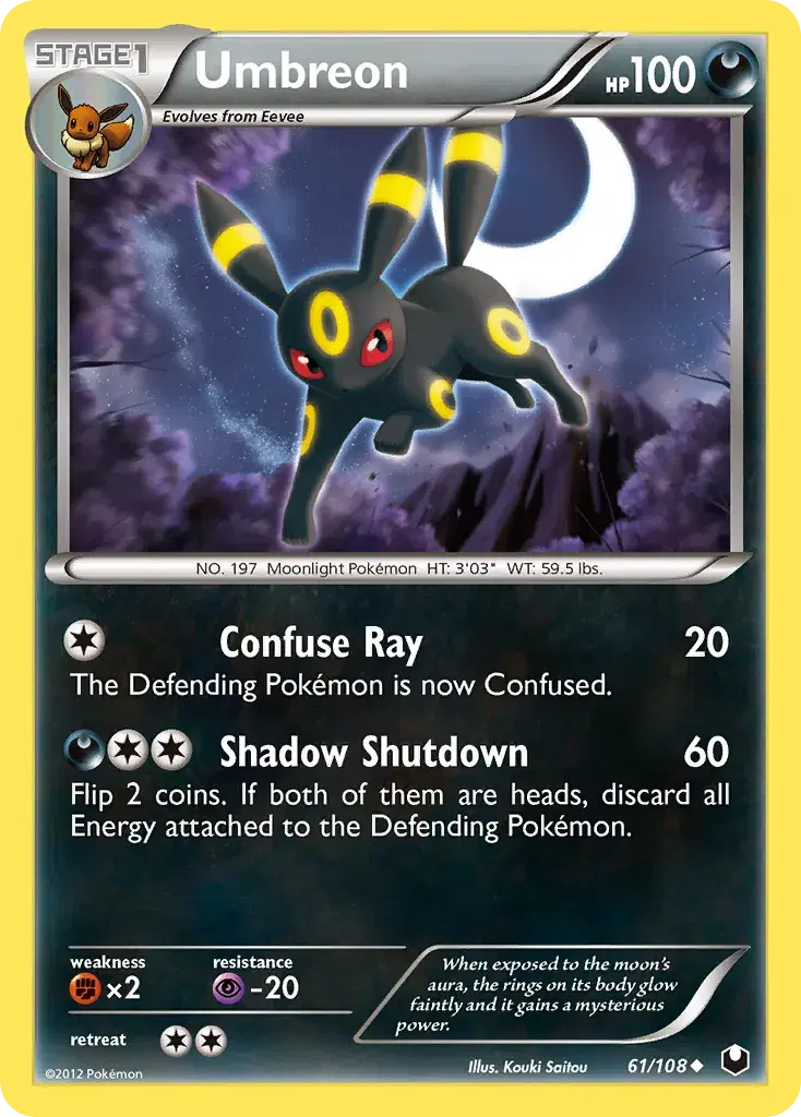 Umbreon Dark Explorers 61