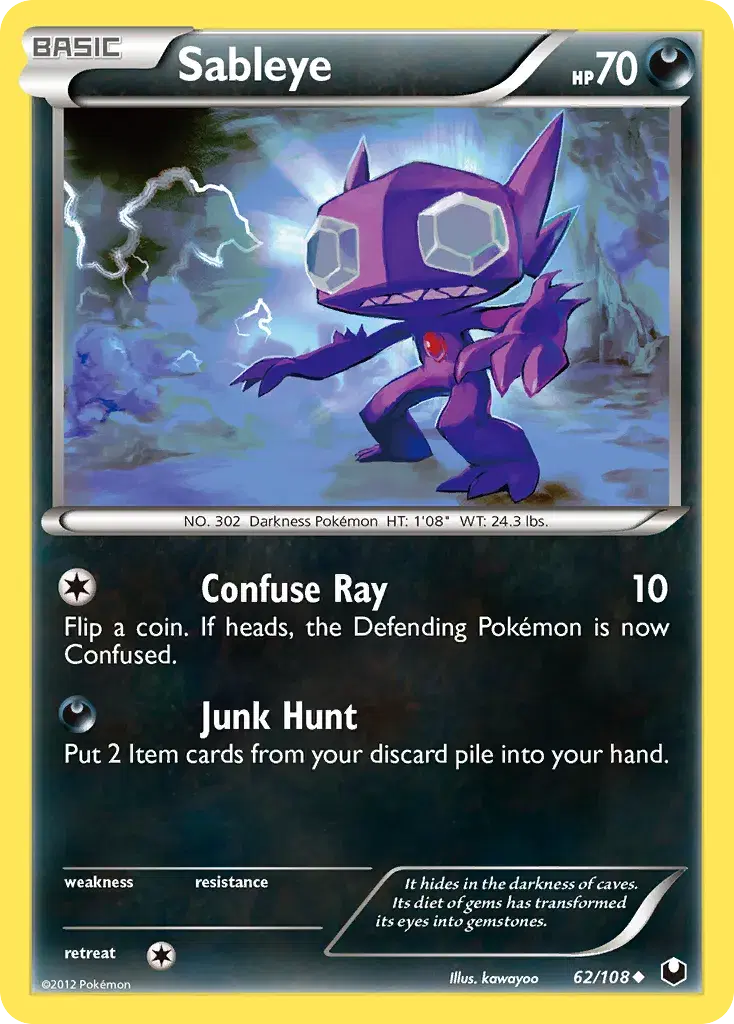 Sableye Dark Explorers 62