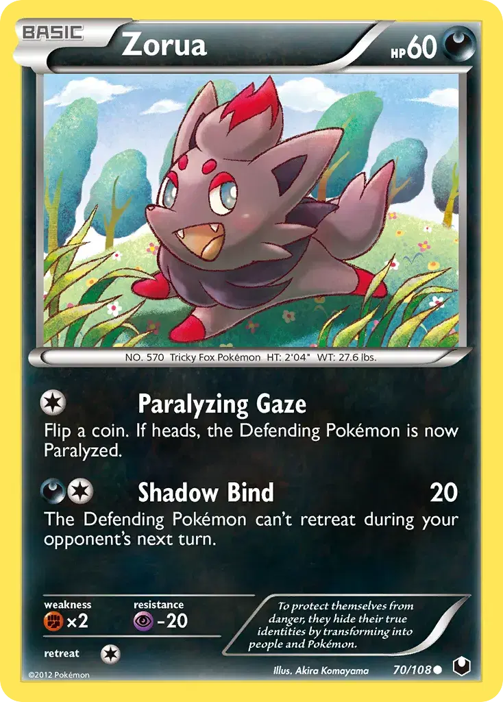 Zorua Dark Explorers 70