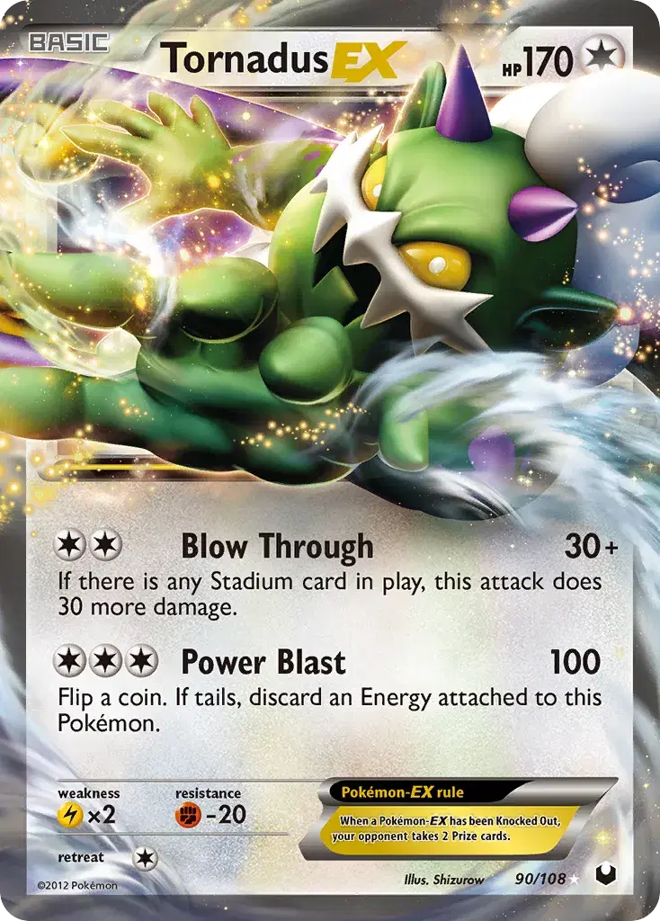 Tornadus-EX Dark Explorers 90