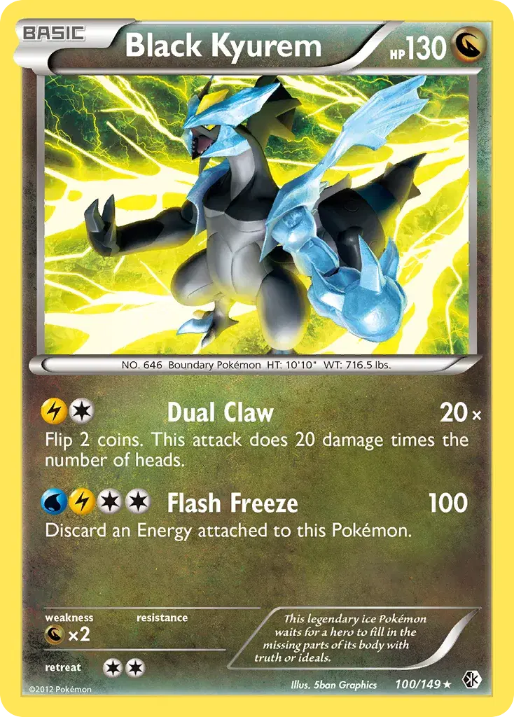 Black Kyurem Boundaries Crossed 100