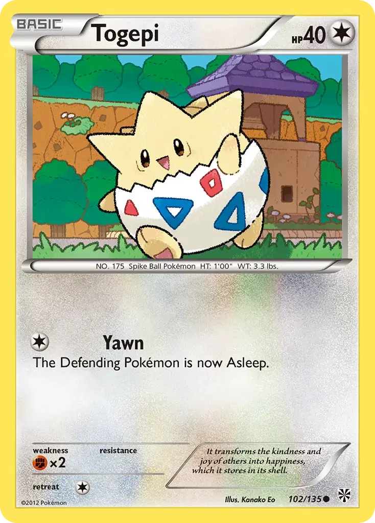 Togepi Plasma Storm 102