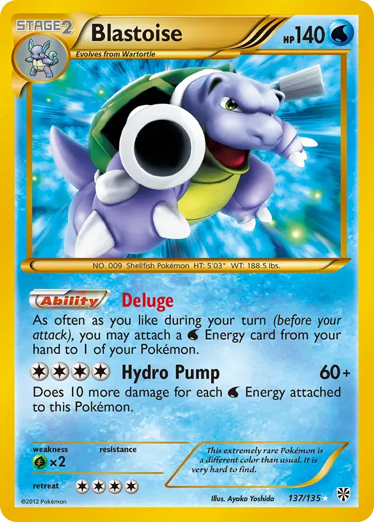 Blastoise Plasma Storm 137