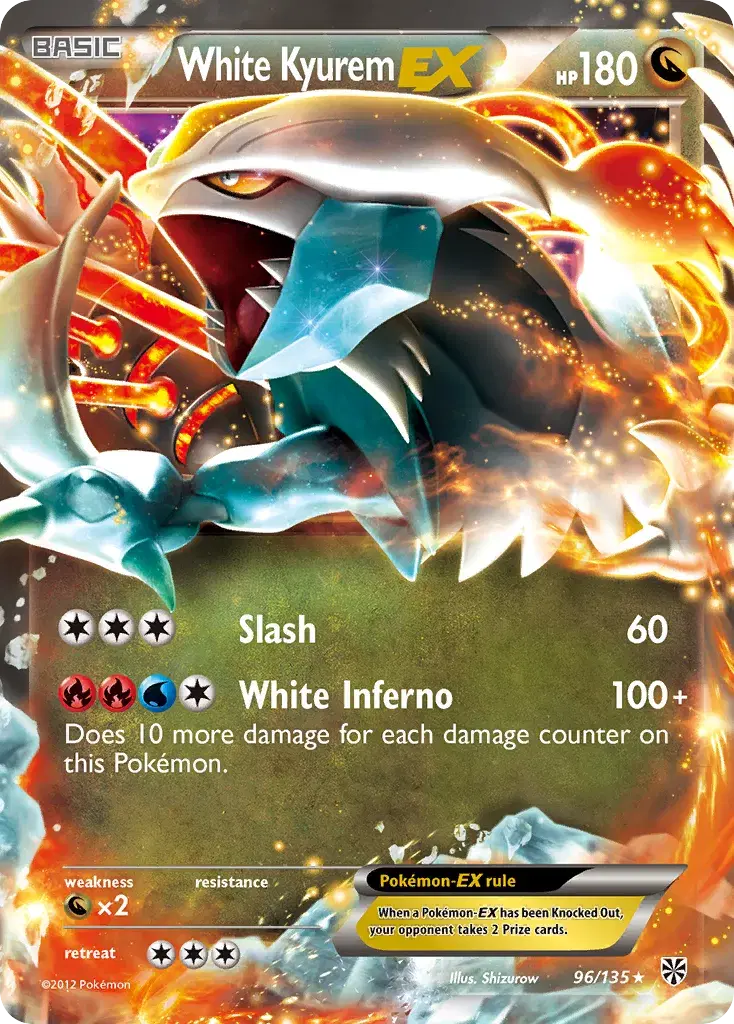 White Kyurem-EX Plasma Storm 96
