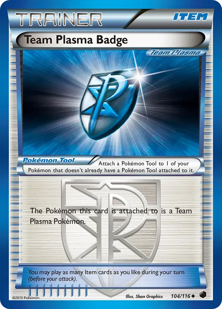 Team Plasma Badge Plasma Freeze 104
