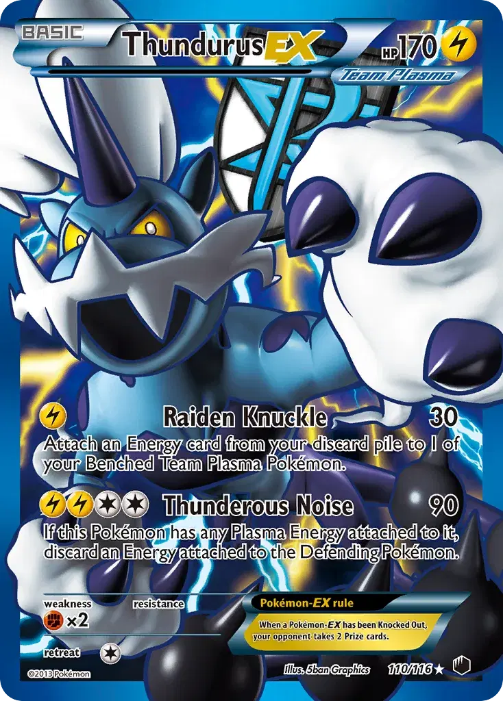 Thundurus-EX Plasma Freeze 110