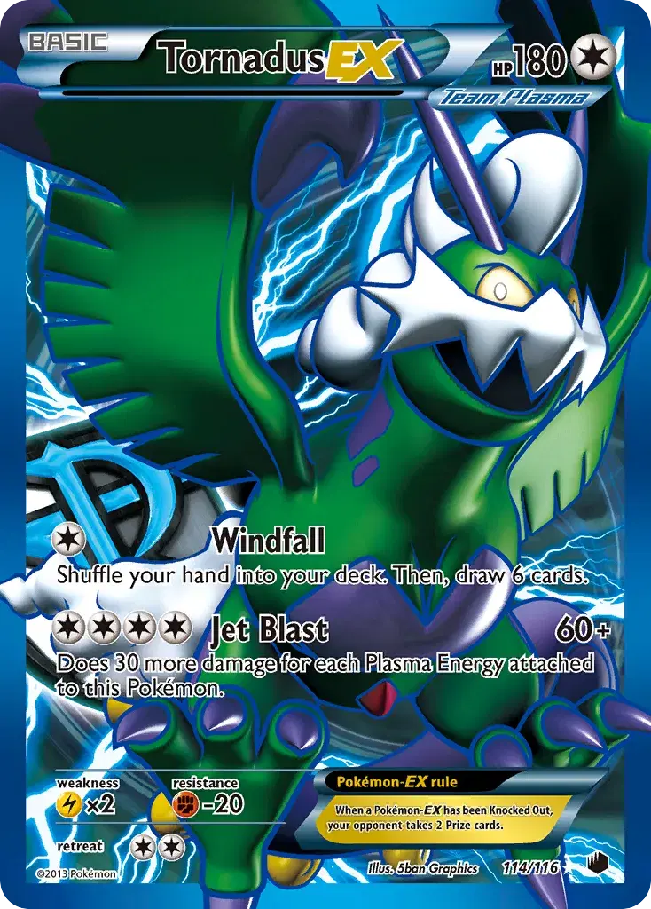 Tornadus-EX Plasma Freeze 114
