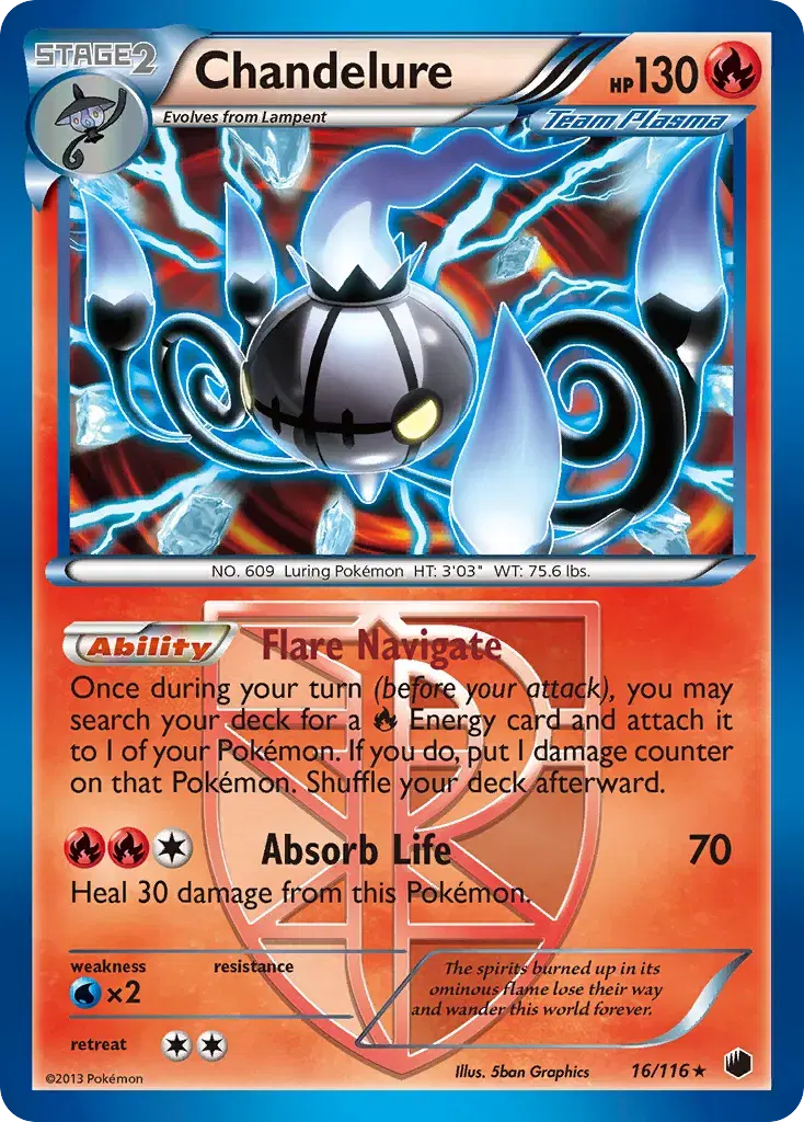 Chandelure Plasma Freeze 16