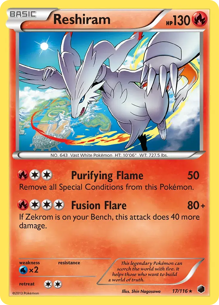 Reshiram Plasma Freeze 17
