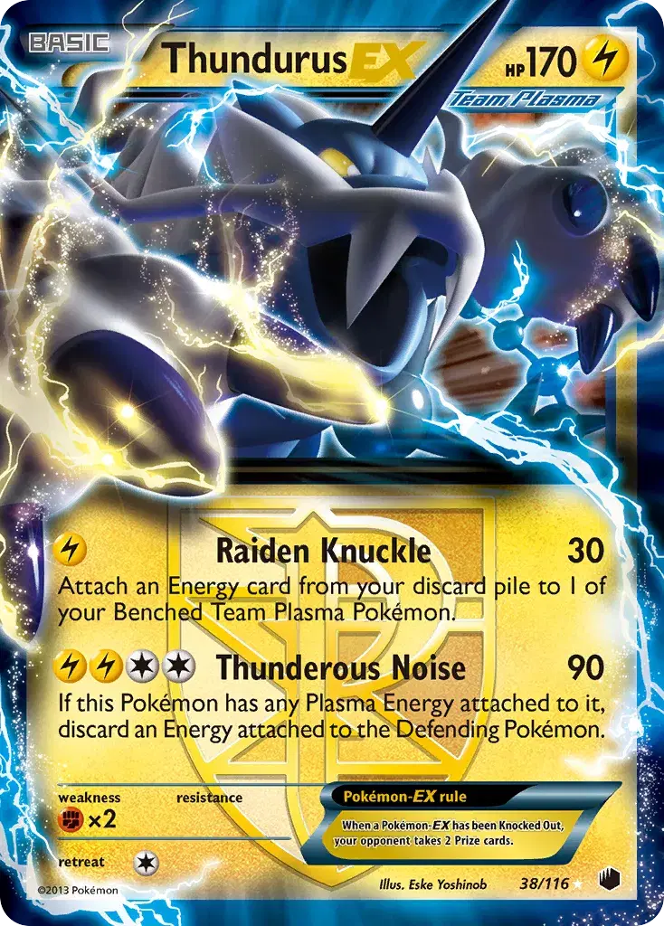 Thundurus-EX Plasma Freeze 38