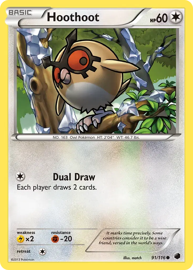 Hoothoot Plasma Freeze 91