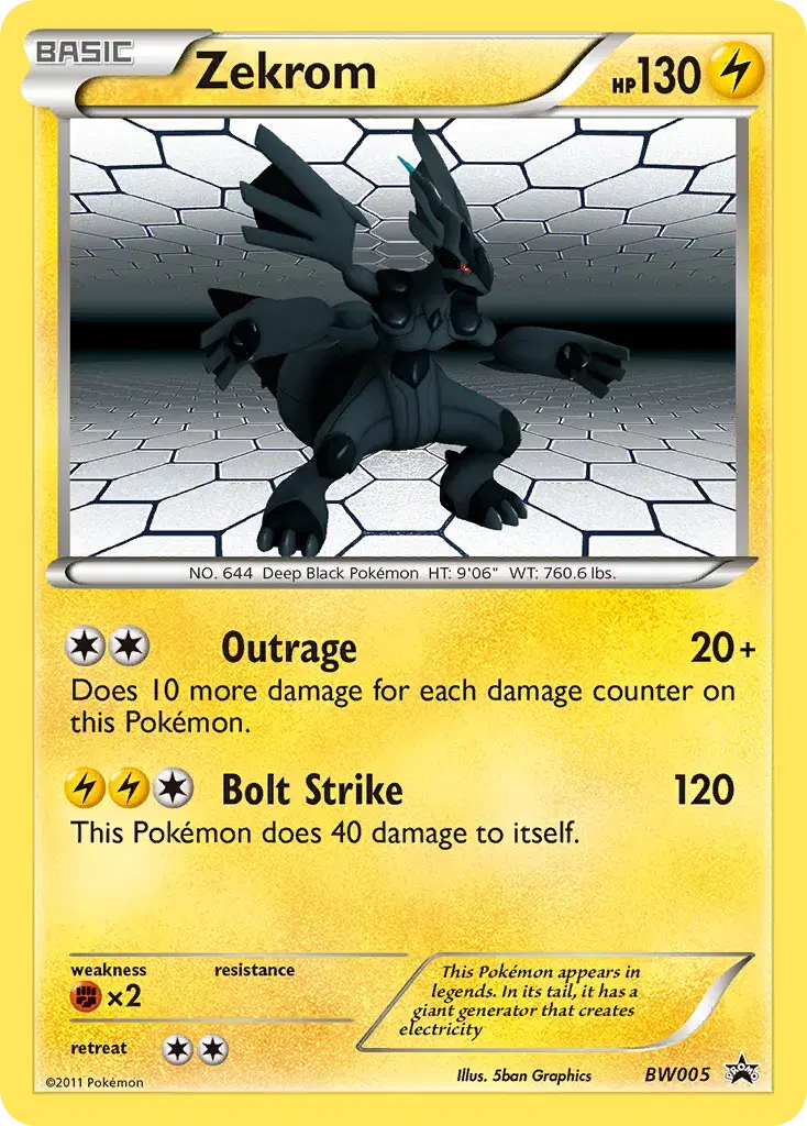 Zekrom BW Black Star Promos BW005