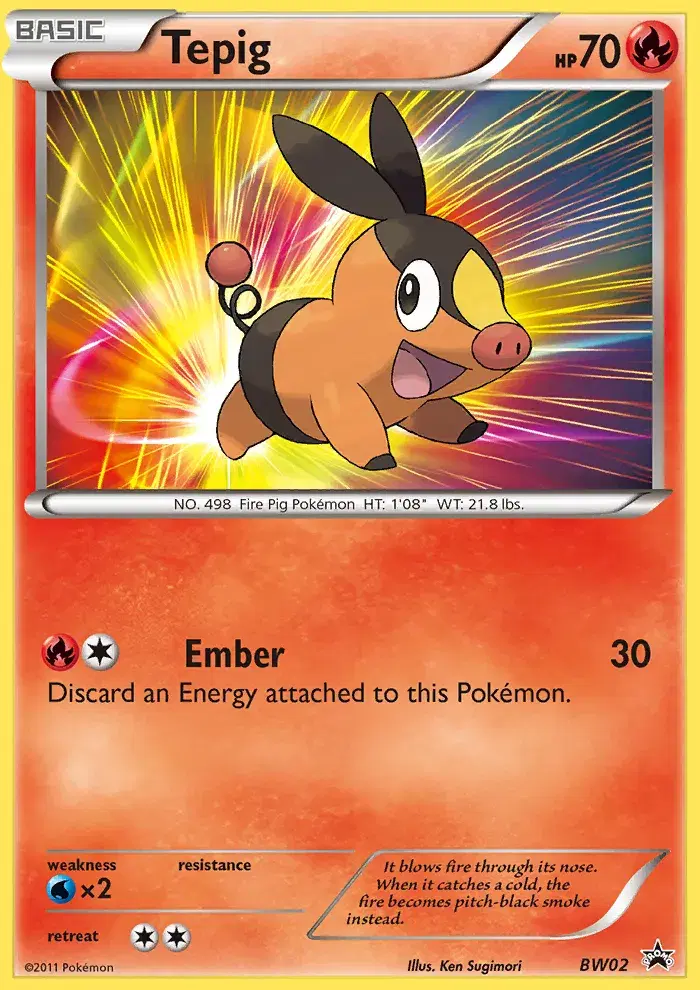 Tepig BW Black Star Promos BW02