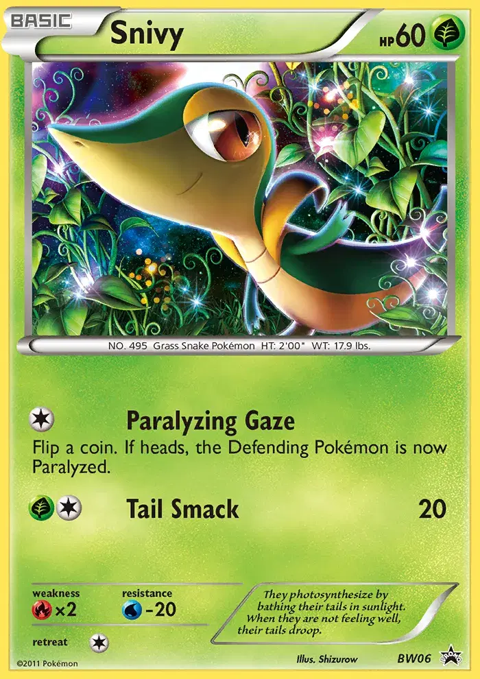 Snivy BW Black Star Promos BW06