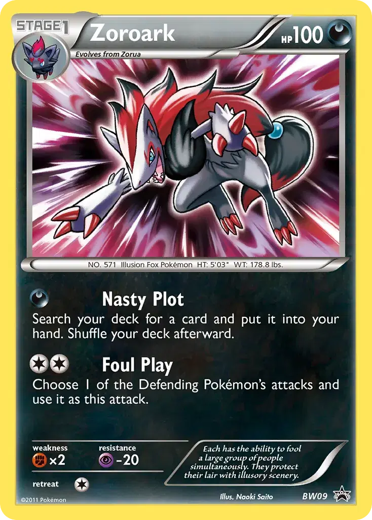 Zoroark BW Black Star Promos BW09