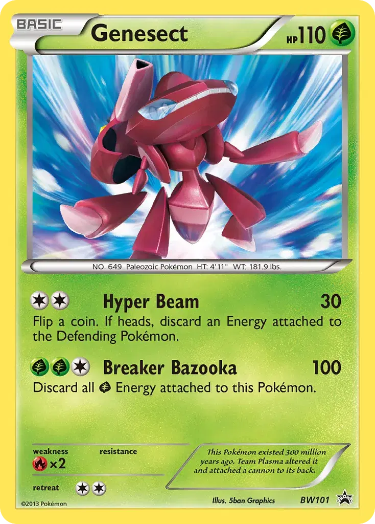 Genesect BW Black Star Promos BW101