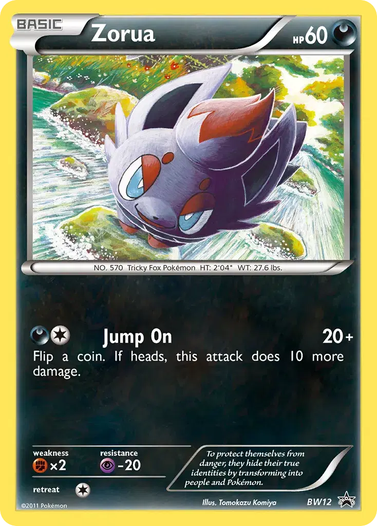 Zorua BW Black Star Promos BW12