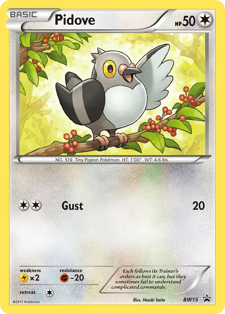 Pidove BW Black Star Promos BW15