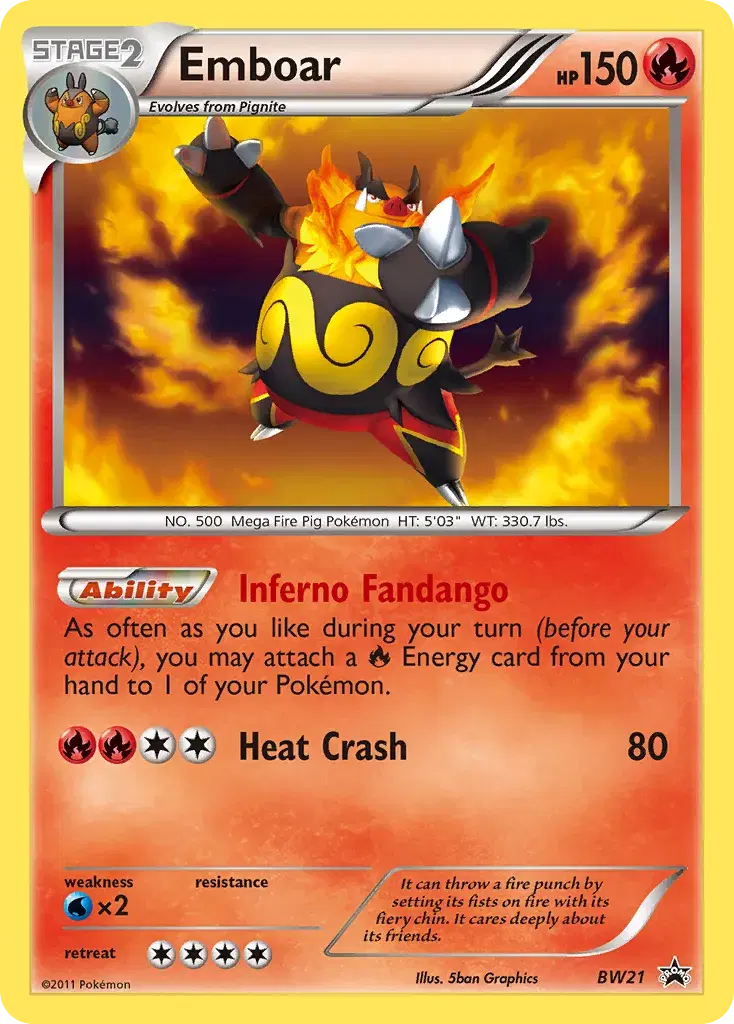Emboar BW Black Star Promos BW21