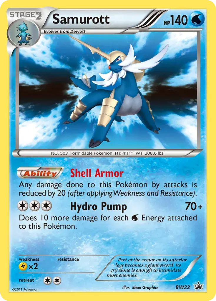 Samurott BW Black Star Promos BW22