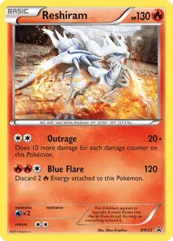 Reshiram BW Black Star Promos