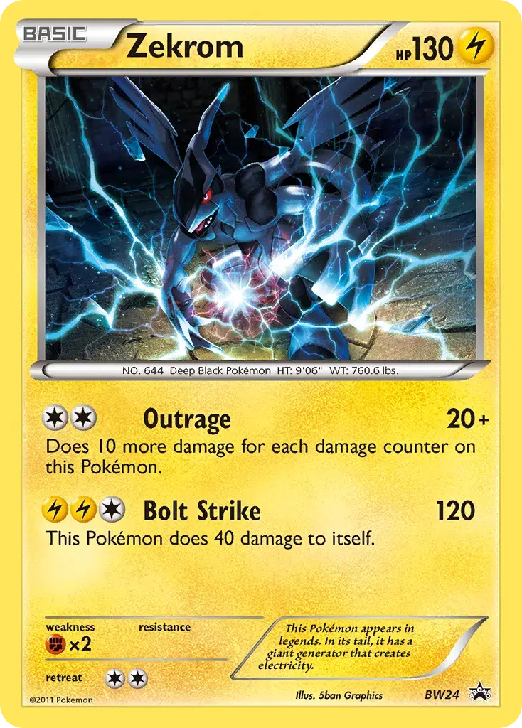 Zekrom BW Black Star Promos BW24