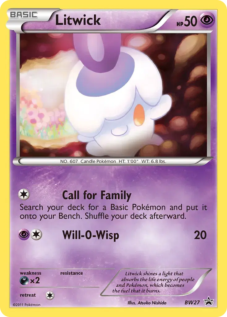 Litwick BW Black Star Promos BW27