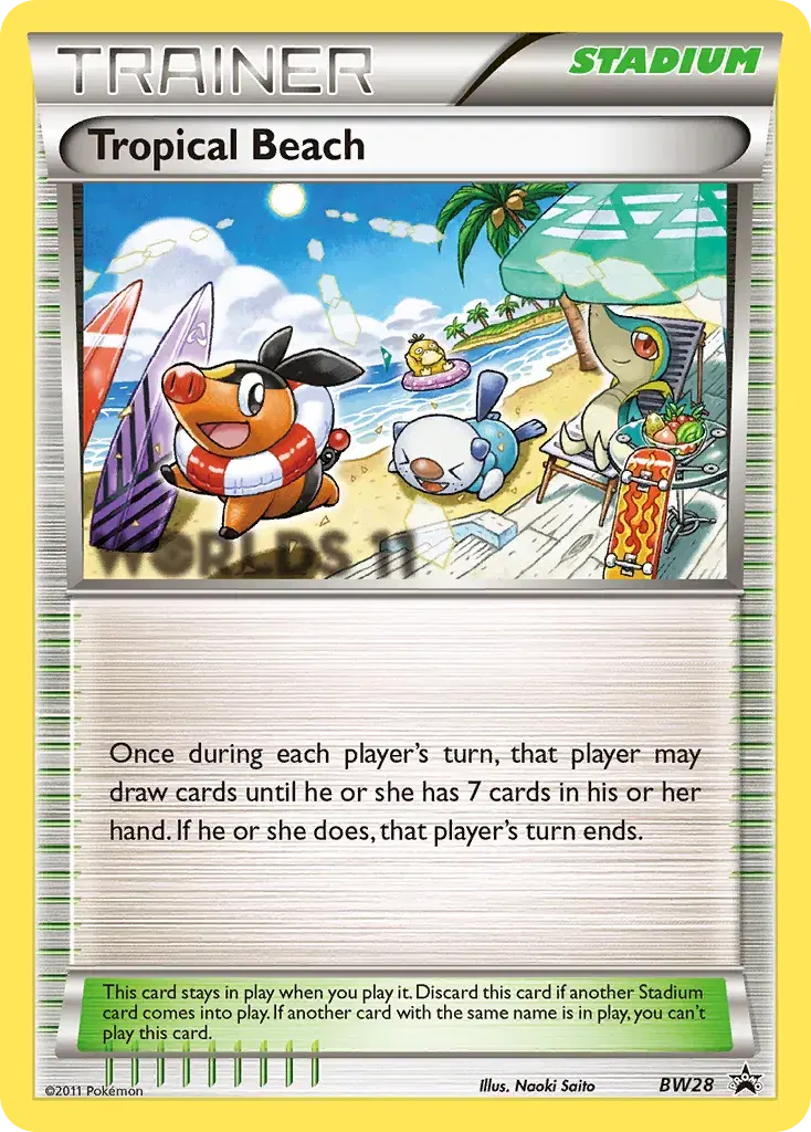 Tropical Beach BW Black Star Promos BW28