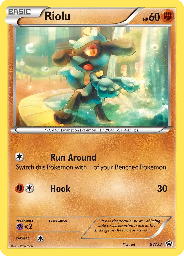 Riolu BW Black Star Promos BW33