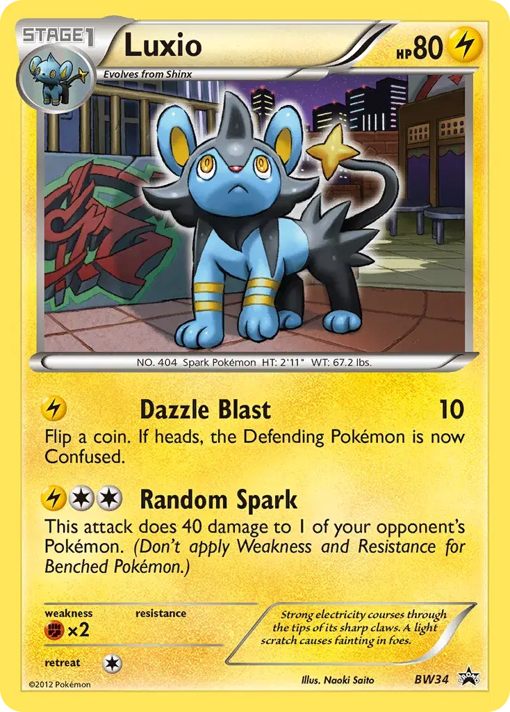 Luxio BW Black Star Promos BW34