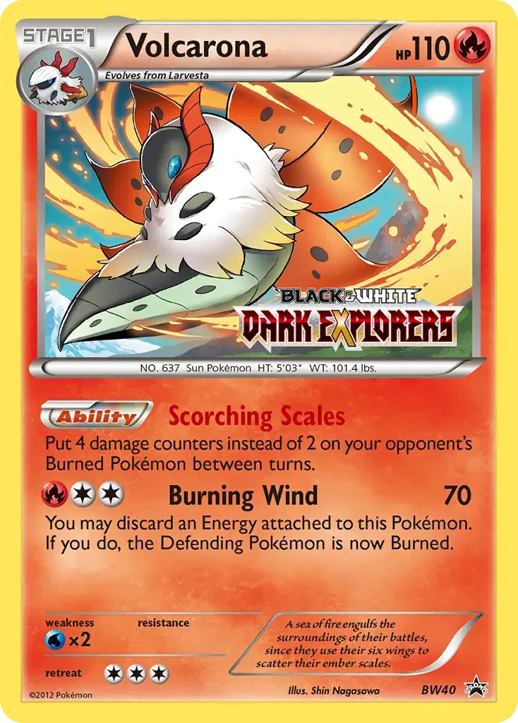 Volcarona BW Black Star Promos BW40